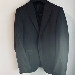 Ermenegildo Zegna Charcoal Plaid Suit
